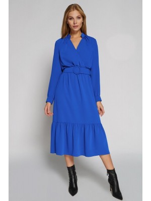 Элегантное платье-миди цвет синий